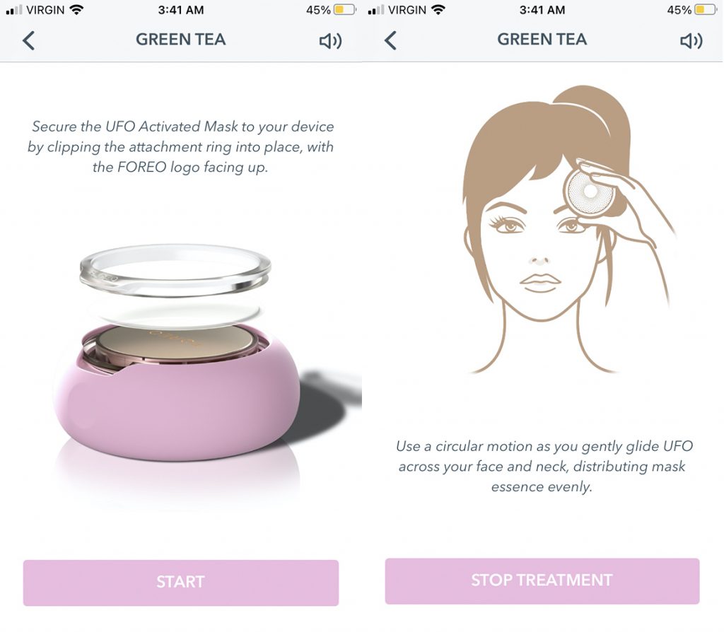 Foreo LED power mask customize settings Foreo UFO 2 review