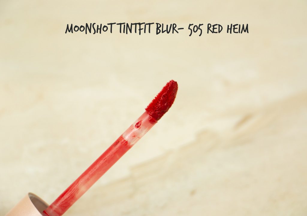Moonshot tintfit blur 505 red heim review swatch