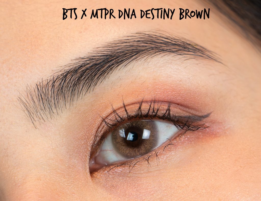 MTPS BTS DNA destiny brown review BTS color contacts