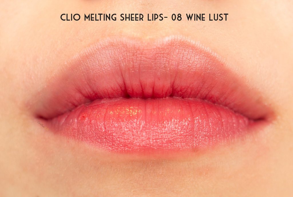 Clio melting sheer lips 08 wine lust review best tinted lip balm
