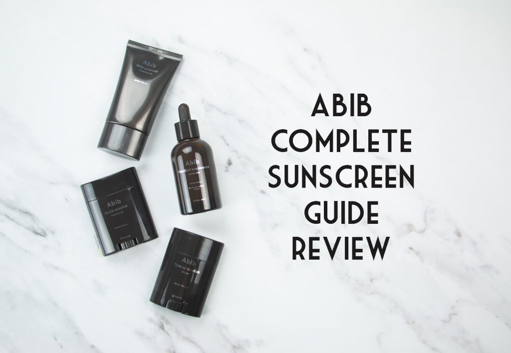 Abib sunscreen review heartleaf sun essence, Abib quick sunstick review, Abib tone up sun stick review