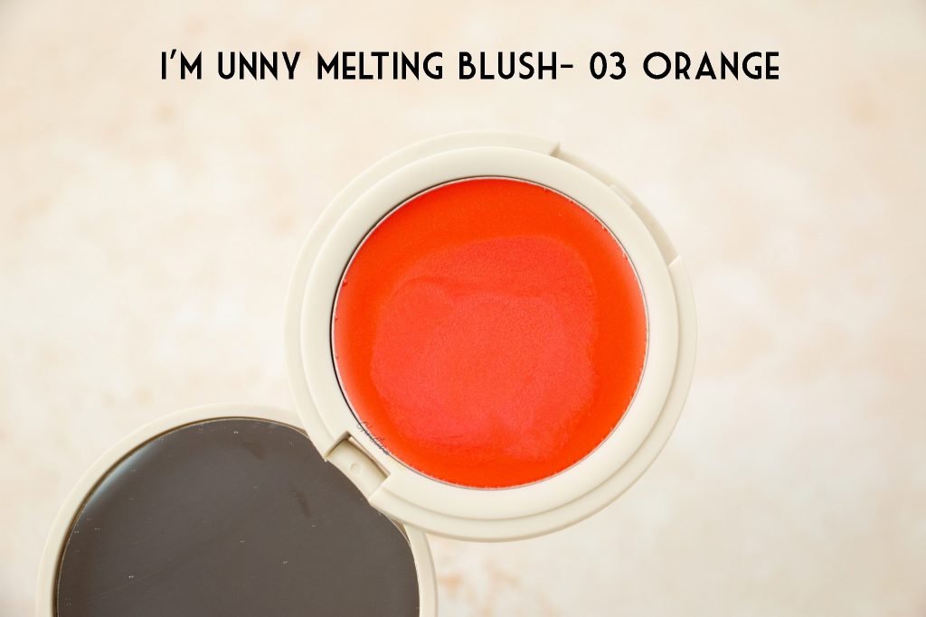 I'm unny melting blush 03 orange review