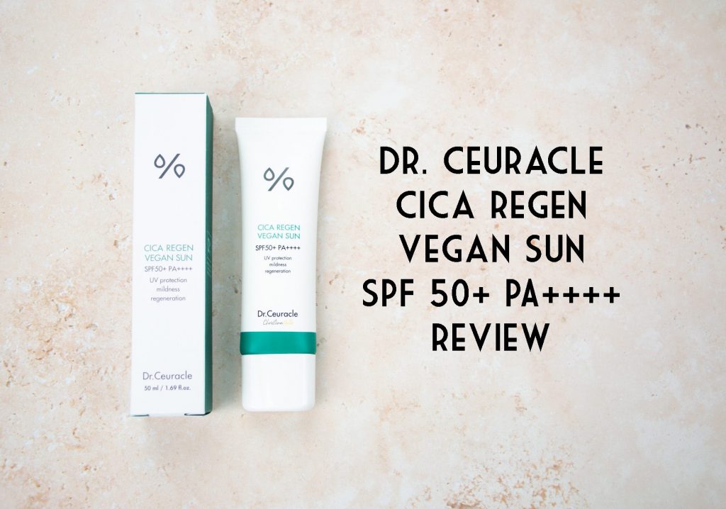 Dr. Ceuracle cica regen vegan sun review