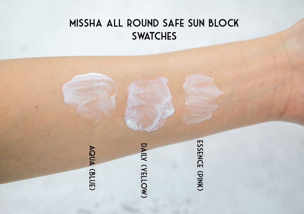 MIssha all round safe sun block comparison review