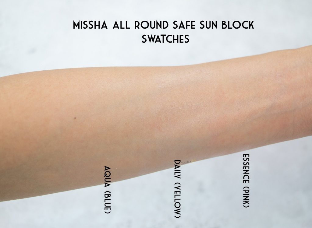 Missha all round safe sun block comparison review