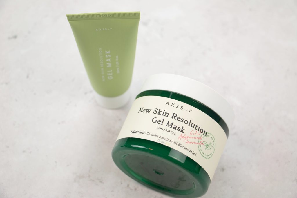 Axis-Y new skin resolution gel mask review mugwort mask
