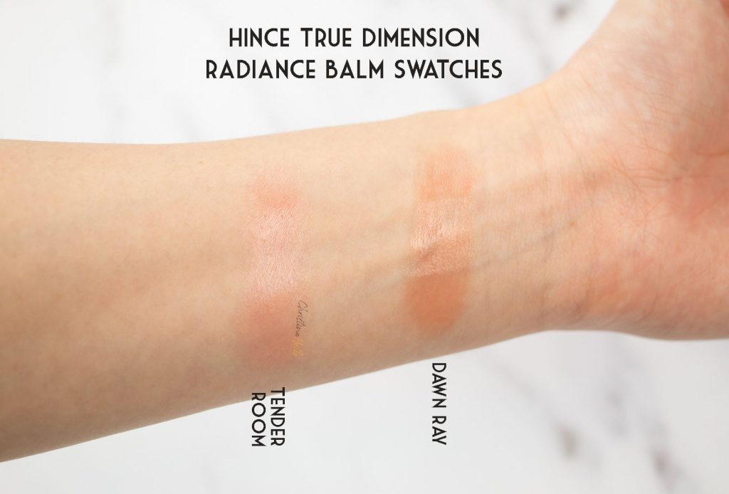Hince true dimension radiance balm swatches review