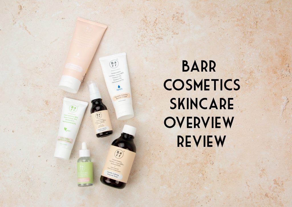 Barr cosmetics skincare overview review