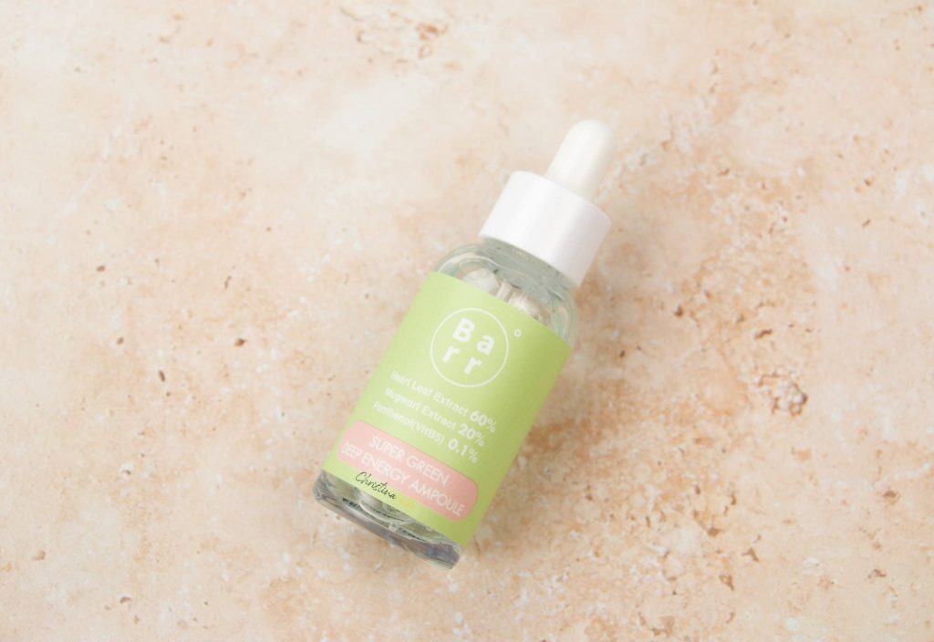 Barr cosmetics super green deep energy ampoule review