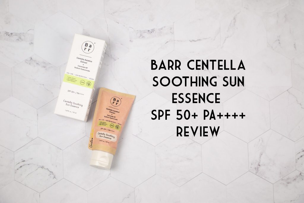 Barr centella soothing sun essence review