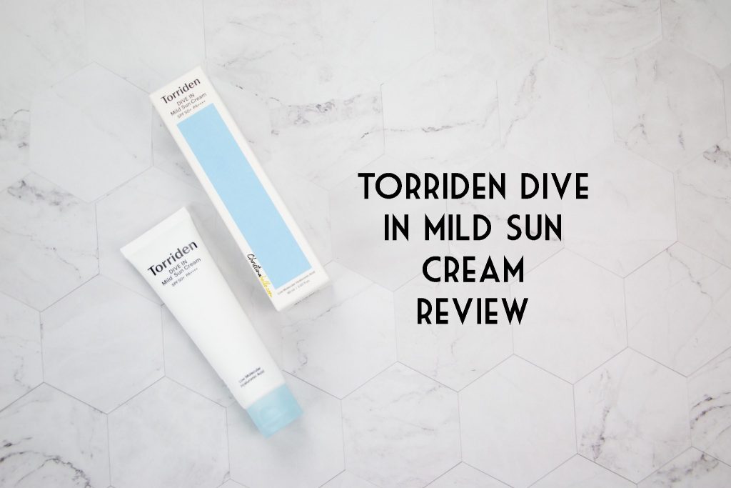 Torriden dive in mild sun cream review