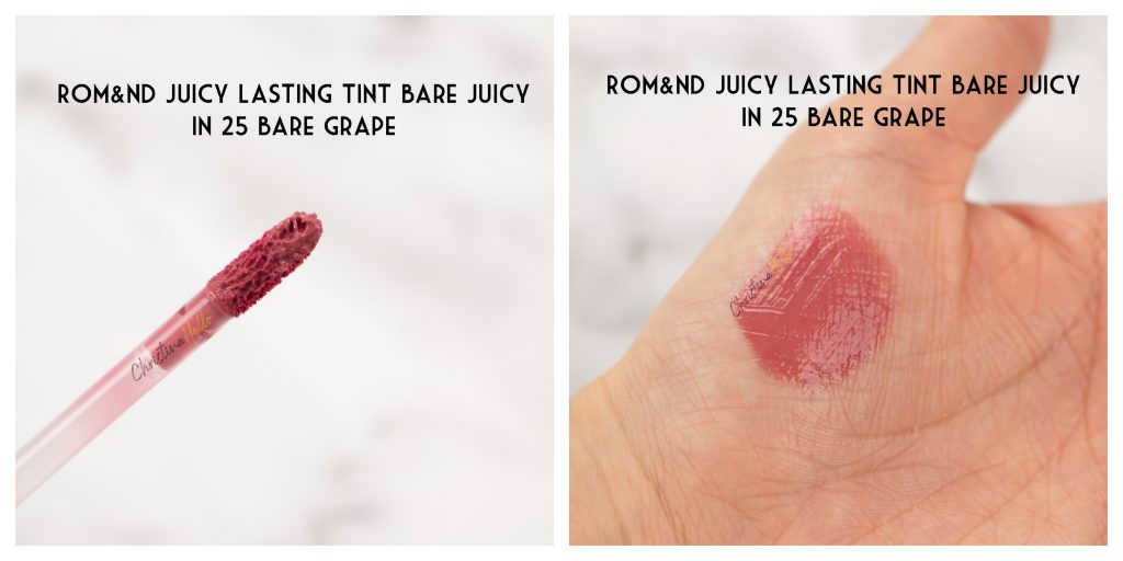 Romand juicy lasting tint bare juicy in 25 bare grape review