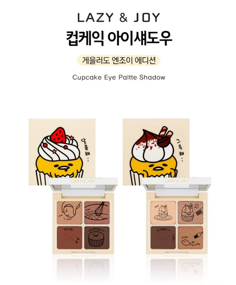Holika Holika Gudetama lazy and easy cupcake eye palette Review